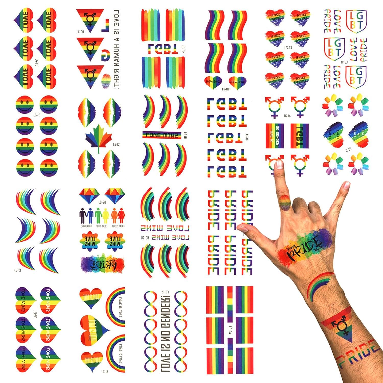 LGBT Gay Pride Temporäre Tattoos