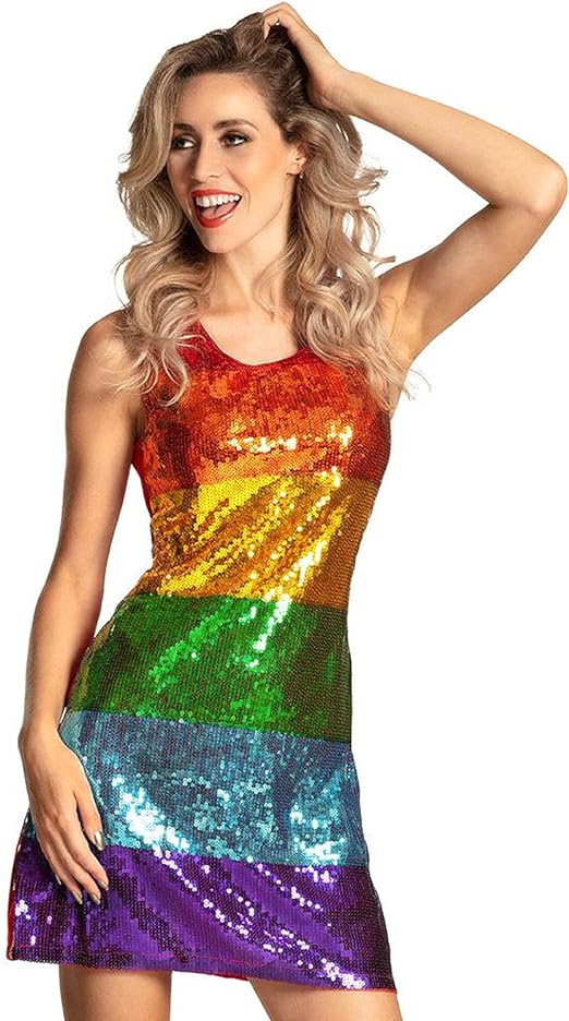 Regenbogen-Kleid Flapper